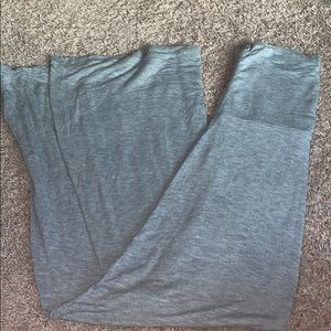 Grey cotton maxi skirt